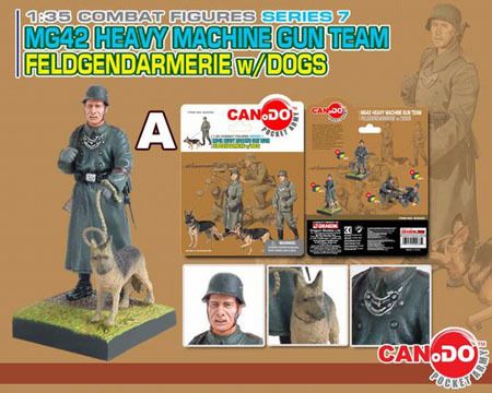 Dragon Can.Do 135 MG42 Machine Gun Team Dogs Set of 4  