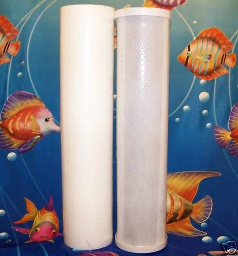 BIG BLUE SEDIMENT&CARBON Block 20x4.5 WATER FILTERS  