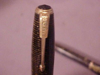 Vintage Parker Vacumatic Fountain Pen & Matching Pencil Pearly Gold 