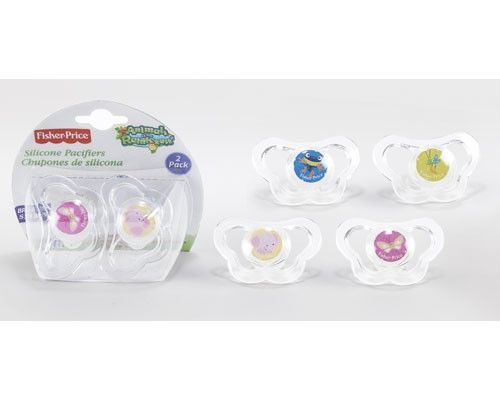 Fisher Price 2pk Pacifiers, Animals of the Rainforest, Baby Shower 