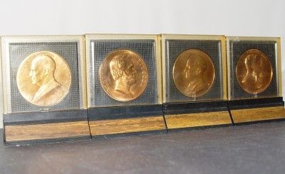 LOT 4 PRESIDENT Commemorative BRONZE COINS EISENHOWER,HOOVER,LINCOLN 
