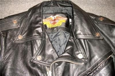   Davidson Leather Jacket Vintage Shovelhead 98121 94VM Med Long  
