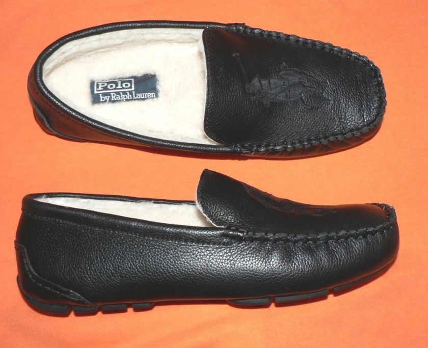 Polo Ralph Lauren Paulson II slippers shoes men leather  