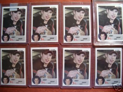 2003 SIDNEY CROSBY ICE FUTURES (8) #/10  80% WOW  