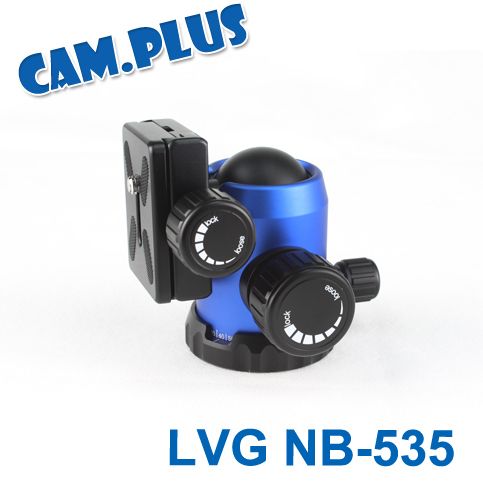   Professional Tripod Ball Heads Ballhead With Quick Release Plate Blue