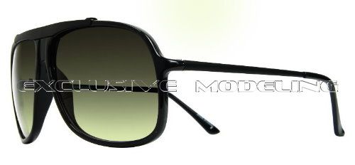   Modeling 80s Style Fashion Vintage Retro Designer Black Sunglasses