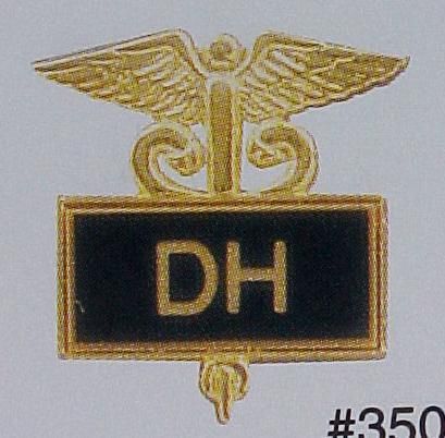 Dental Hygienist Emblem Inlaid Pin Caduceus 3503B New  
