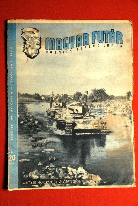 MAGYAR FUTAR TANK VINTAGE HUNGAR WWII MAGAZINE #21 1941  